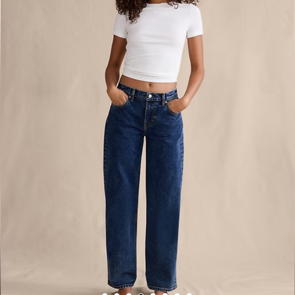 Like new. Banana Republic 90s relaxed jeans